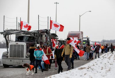 Residents respond to anti-vax truckers