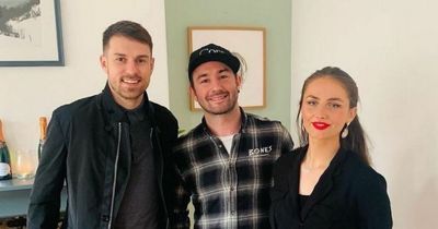 Wales star Aaron Ramsey hires out entire Cardiff restaurant for Valentine's Day lunch with his wife