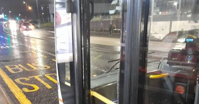 Violent youths hurl rocks and smash windows of McGill's buses in Paisley