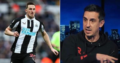 Gary Neville praises Chris Wood for Newcastle impact despite "really strange" goals remark