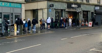 Huge queues seen outside all you can eat restaurant in Swansea for Valentine's Day