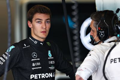 George Russell fitted for Mercedes car after ‘tight squeeze’