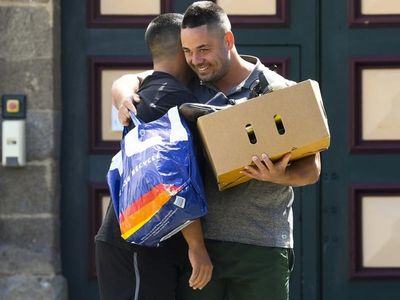 First night of freedom for Jarryd Hayne