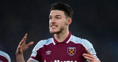 Declan Rice tipped to leave West Ham this summer amid Chelsea and Man United transfer interest