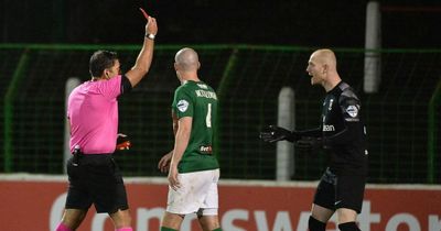 Glentoran boss Mick McDermott details frank chat with Aaron McCarey after red card incident