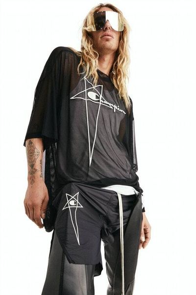Rick Owens’ third Champion collection is covered in pentagrams