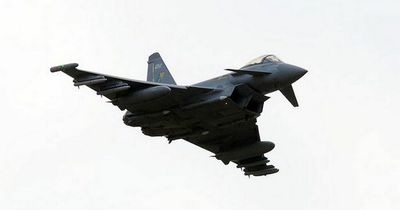Explosive noise in Leeds sky as two RAF fighter jets fly over city