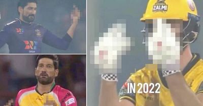 Moment ex-Pakistan star gets last laugh in bitter swearing row vs Australian rival