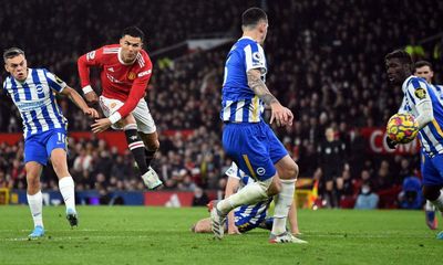 Cristiano Ronaldo ends drought to spark Manchester United win over Brighton