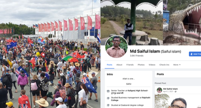 Bangladeshi Facebook accounts: the foreign links behind convoy protests