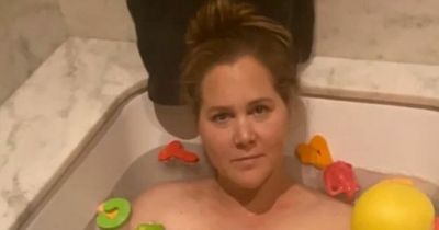 Amy Schumer poses naked and jokes she's a 'boss b***h' following Oscars announcement