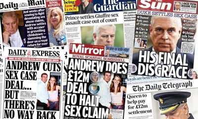 ‘His final disgrace’: how the papers covered Prince Andrew’s sex assault case settlement