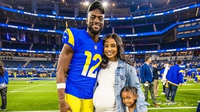 Super Bowl champion Van Jefferson rushes from LA Rams' celebrations after wife goes into labour