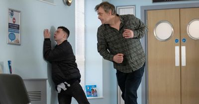 Violence on ITV Corrie as Steve McDonald attacks daughter Amy's new boyfriend Jacob
