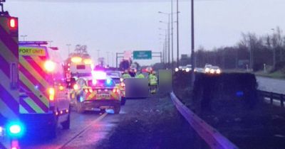 Teenage boy injured in horror multi-car crash on busy west Dublin motorway