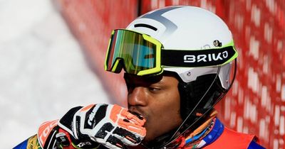 Alpine skier beams with pride as he becomes first man to represent Haiti at Winter Olympics