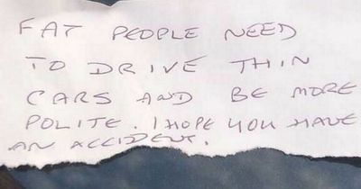 Sainsbury's shopper upset to discover 'disgusting' handwritten note left on her car