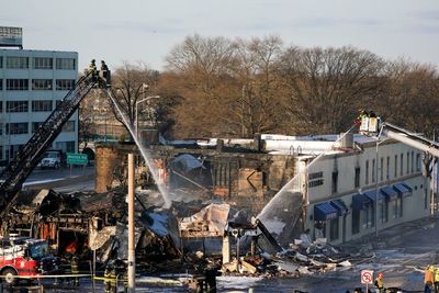 Tanker crashes into Long Island building, causing huge blaze