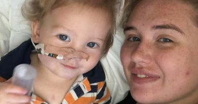 Mum whose baby almost died after eating battery shows how easily it burns through bacon