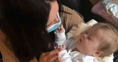 Parents' joy as baby opens her eyes after 10 days in intensive care following heart op