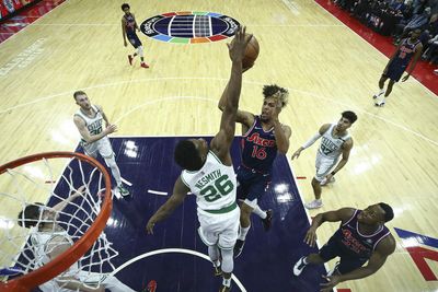 WATCH: Boston’s Aaron Nesmith put up career-high 18 points in Philadelphia 76ers blowout