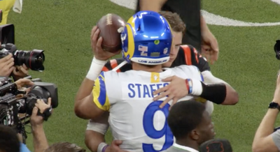 Mic’d-up video showed what Matthew Stafford and Joe Burrow said in their post-Super Bowl exchange