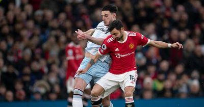 Manchester United told how 'ideal' signing Declan Rice would improve Bruno Fernandes