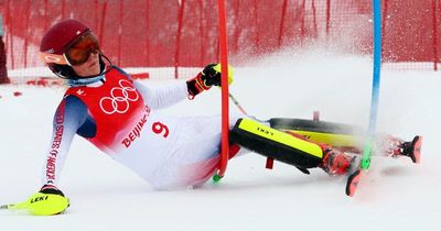 Mikaela Shiffrin's Winter Olympic nightmare continues as she crashes out for third time