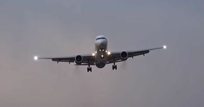 Storm Dudley: Terrifying moment Manchester City plane struggles to land in gales