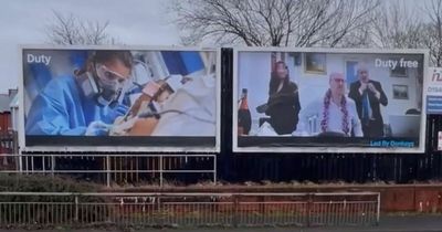 'Some served patients, others served prosecco' - Huge billboard mocking Boris Johnson appears in Leigh