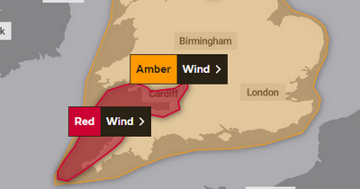 Red Alert: Met Office issues highest level of warning for Storm Eunice