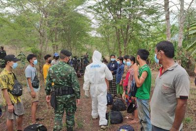169 illegal migrants, four guides caught in Kanchanaburi