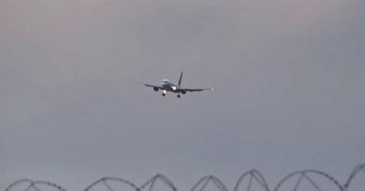 Terrifying moment Manchester City plane abandons landing during Storm Dudley