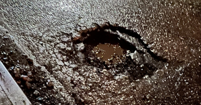 Huge Glasgow road pothole causing grief for drivers as three cars blow tyres in minutes