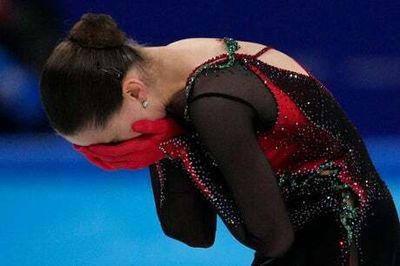 Winter Olympics: Tearful Kamila Valieva misses out on medal after falling twice during error-strewn free skate