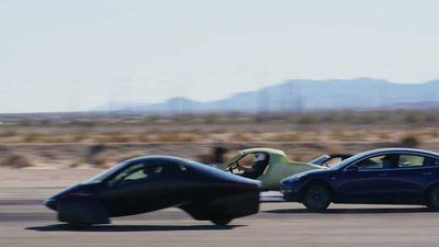 Watch Aptera Motors' Solar EV Blow Away Tesla Model 3 In Drag Race