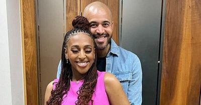 Alexandra Burke gives first look at baby bump as she poses with footballer boyfriend