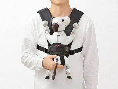 This is real: A chest sling for your Sony Aibo robo dog