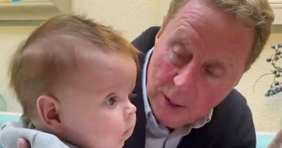 Jamie Redknapp shares adorable video of baby Raphael with his 'twin' grandad Harry