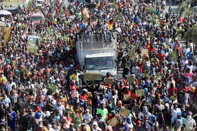 Haitian garment workers protest to demand higher wages
