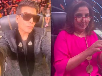 Hunarbaaz: Karan Johar asks Farah Khan if she scares her children by wearing bright pink outfits; she jokes, 'they've seen me without makeup'
