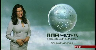 BBC Wales weather presenter Behnaz Akhgar gives 'worst weather forecast in 14 years'