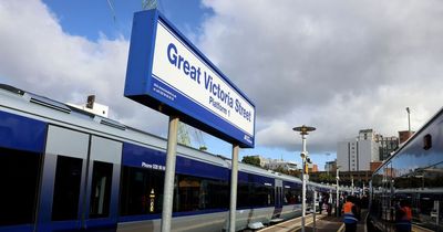 Belfast to Lisburn train line closed after 'tragic incident'