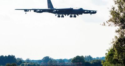 USAF B52 bombers cause Storm Eunice confusion in morning flyover