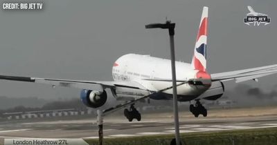 Tens of thousands of people are watching a live feed of planes landing at Heathrow in Storm Eunice