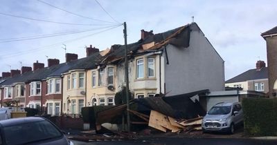 Storm Eunice: Three roofs blow off houses and crash into neighbouring properties