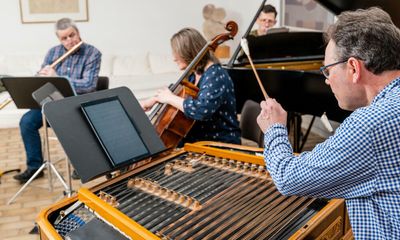 Psappha review – new music group celebrate with shrieks, ceramics, poetry and piano