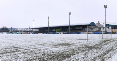 Finn Harps v Drogheda United postponed due to snow from Storm Eunice
