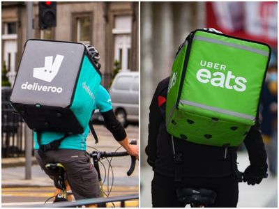 Deliveroo and Uber Eats halt service in several areas as Storm Eunice hits the UK