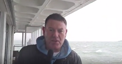 Watch: Dublin Live reporter gets 'absolutely soaked' braving Storm Eunice